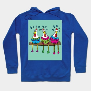 Crazy Chickens Funny Chicken Hoodie